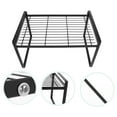 thumbnail image 6 of FRCOLOR Stackable Small Kitchen Shelf Easy Installation Shelf 32X21X18.5CM Black, 6 of 8