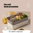 thumbnail image 4 of sruoe Bento Box, Lunch Boxes for Adults, bento box lunch, Portable Leakproof Heated Bento Container, Microwave Safe Heated Lunch Boxes for Storage Home Office Work Study, Plastic, 4 of 5