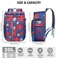 thumbnail image 3 of Exotic Floral Soft Cooler Bag Leakproof 20L Insulated Backpack for Picnic Beach Travel with Vibrant Botanical Print, 3 of 5