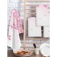 thumbnail image 2 of Cherry Blossom Kitchen Dish Towels for Drying Dishes Set of 3, Gradient Tree Pink Flower Plant Waffle Weave Microfiber Hand Tea Bathroom Towels Quick Dry & Absorbent Towel 15.7x23.6, 2 of 7