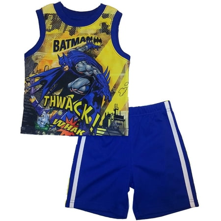 Baby Toddler Boys' Batman 2-Piece Tank and Shorts Set