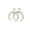 thumbnail image 6 of Women Gold Metal Earrings Set Fashion Bling Crescent Moon Arrow Urban, 6 of 11