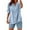 BU2 Shirts, variant on CAIVO Casual Women's Shirt With Button Design Notch V Neck Short Sleeve Everyday Classic Solid Color Summer Blouse Back To School Tops