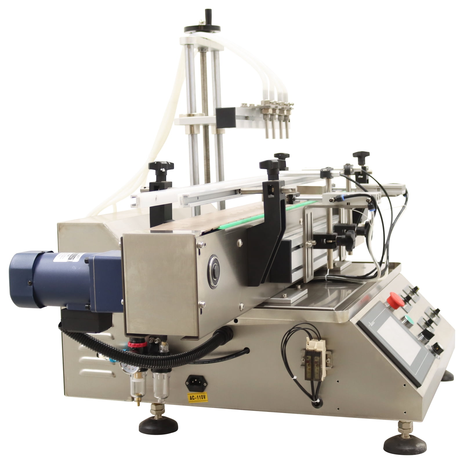 5-1000ML Magnetic Pump Filling Machine Desktop Four Head Commercial 110V 60HZ