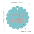 thumbnail image 6 of Inkdotpot 100 Pack Real Rose Gold Foil Paper Tags Ready To Pop Baby Shower Favor Hang Tags, 6 of 7