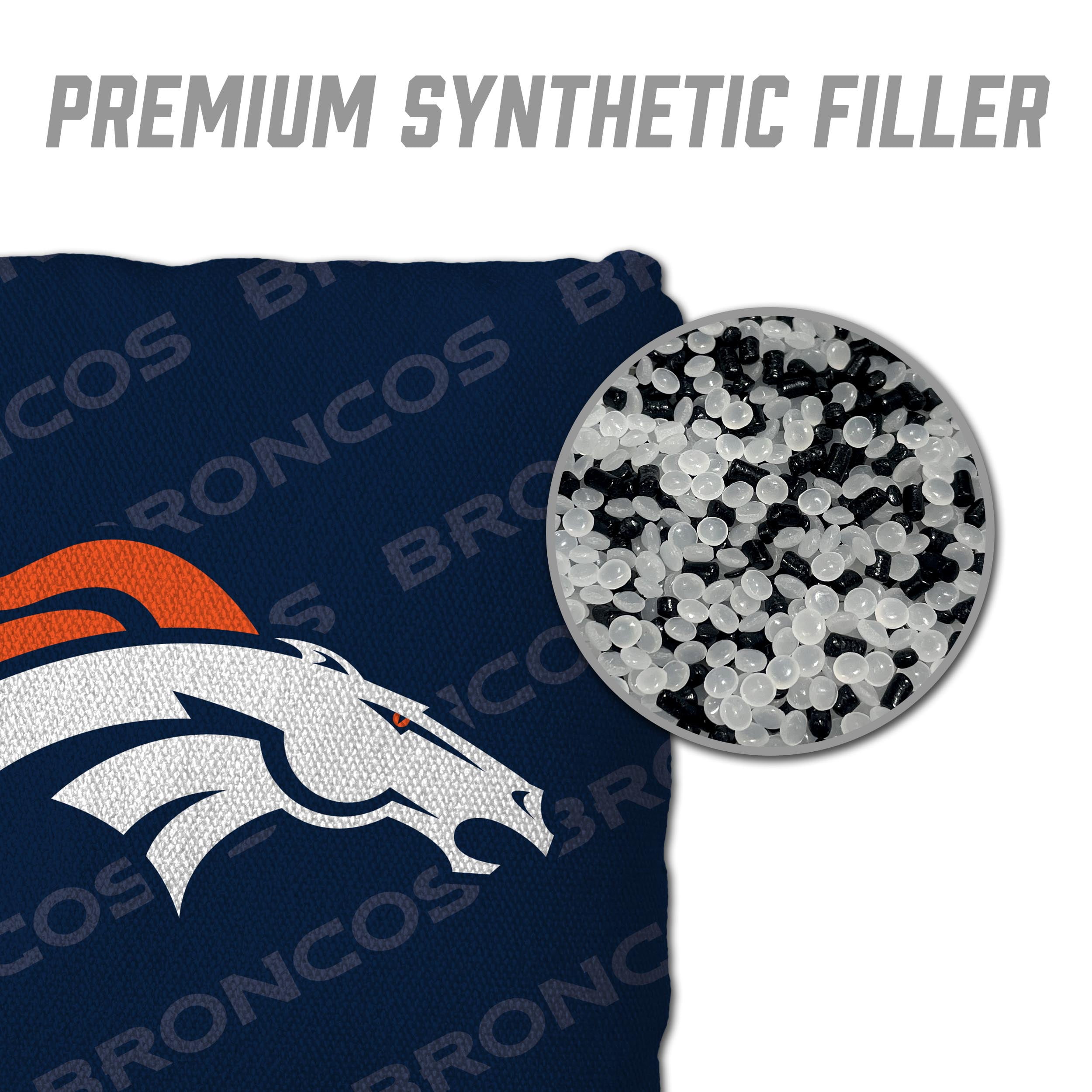 NFL Denver Broncos Cornhole Bags - 4PK - Blue