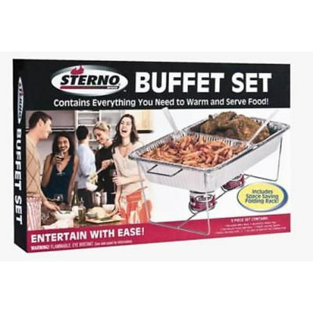 8 Piece Sterno Full Size Buffet Set Includes 1 Each Reusable Wire Rack Only One