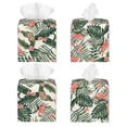 thumbnail image 2 of Goofa Palm Trees and Tropical Tissue Box Cover PVC Leather Tissue Holder Square Facial Tissue Case Facial Paper Organizer Dispenser for Bathroom, Vanity Countertop, 2 of 8