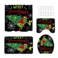 thumbnail image 1 of Shower Curtain Set 4PC How The Stole Christmas Shower Curtain And Mat Set Washable Bathroom Decorations 4PC, 1 of 9