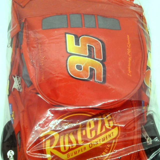 Disney 12 Cars Kids' Backpack Red