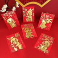 thumbnail image 3 of 12pcs Rabbit Red Envelope Lovely Enrich Atmosphere Specialty Paper New Year Cute Bunny Print Red Envelopes For Festival, 3 of 5