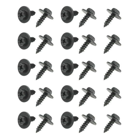 Unique Bargains 25 Pcs Car Fender Liner Splash Shield Bumper Cover Screw Kit for Toyota Avalon 2009-2012 Black