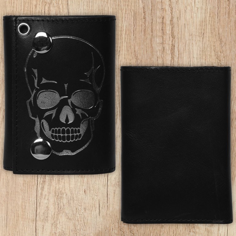 Biker wallet tivolisurfshop 福禄寿　psicom Amazon.com: Biker Skull Chain Wallet RFID Signal Blocking