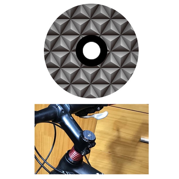 Novedad impreso tapa de auriculares de bicicleta de bicicleta tapas es a prueba de polvo reemplazo para horquillas de 28,6mm bicicletas Macarena cubierta de la tapa superior de los auriculares de bicicleta
