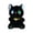 Z-Black, variant on Adorable Black Plush Cat Toy Soft Stuffed Animal with Cute Design for Kids & Adults, Perfect Gift for Cat Lovers, 6 Inches