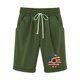 thumbnail image 1 of Pantalones Cortos Casuales para Mujer Día de la Independencia Impreso Elástico de la Cintura, Pantalones Cortos de Verano para Mujeres, 1 of 4