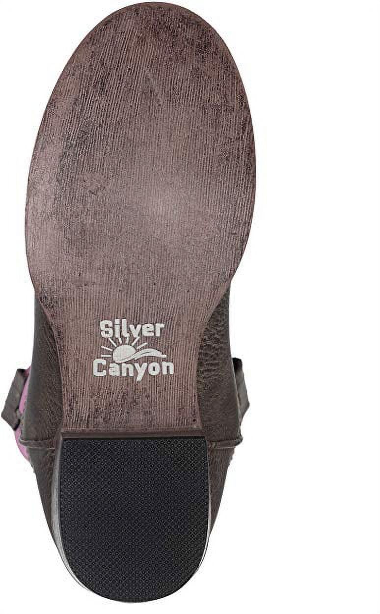 Silver Canyon Children Western Kids Cowboy Boot, 6 M US Toddler - Pink Brown - image 4 of 5