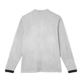 thumbnail image 5 of TOUMENY Men's Long Sleeve Shirts Casual Stand Collar Button Down Slim Fit Solid Knit Tops Business Work Soft Comfy Tee White XXXL, 5 of 6