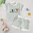 thumbnail image 2 of Toddler Baby Boy Baseball Outfit Short Sleeve T-Shirt Shorts Set 2Pcs Infant Baseball Clothing Summer Clothes 5T Boy Clothes Sets, 2 of 8