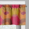 thumbnail image 3 of Ambesonne Vibrant Valance Pack of 2, Intertwined Flowers Leaves, 54"X12", Sky Blue Grey, 3 of 5