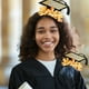 thumbnail image 5 of Diadema de graduación para mujer | Tocado floral con gorra de doctorado | Lindo accesorio fotográfico de la ceremonia del doctorado | Tela ligera | Graduación universitaria y accesorio de fiesta, 5 of 6