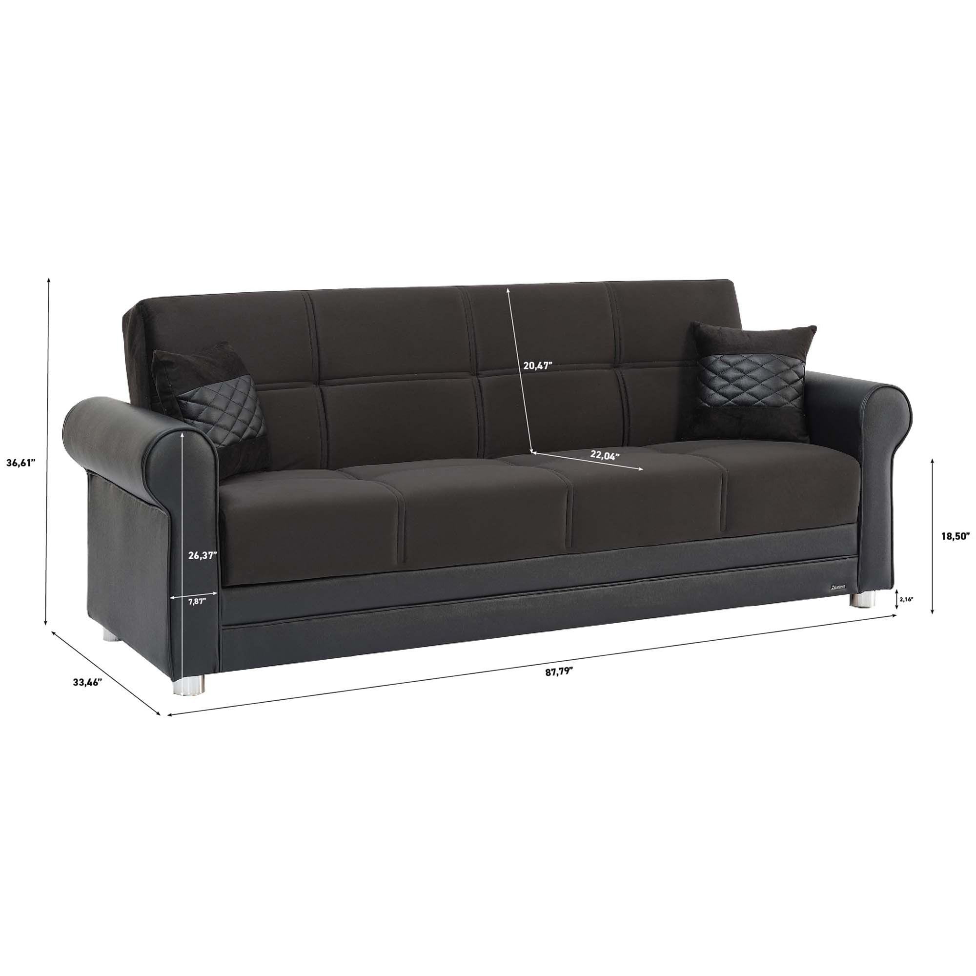 Free Shipping! Ottomanson Paradise Convertible Sofa Bed with