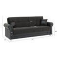 thumbnail image 6 of Ottomanson Convertible Sleeper Sofa Bed with Hidden Storage, Firm Comfort Couch, Black, 6 of 7