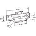 thumbnail image 2 of Placa trasera Drawer Track Prime-Line R 7133 de plástico, color morado, 2 of 4