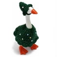 thumbnail image 2 of 7 Inch Hand Crochet Christmas Tree Goose Outfit, Green Knitted Xmas Tree Costume Set with Rhinestone Decor for Small Goose Statue Winter Holiday Farmhouse Decor, 2 of 7