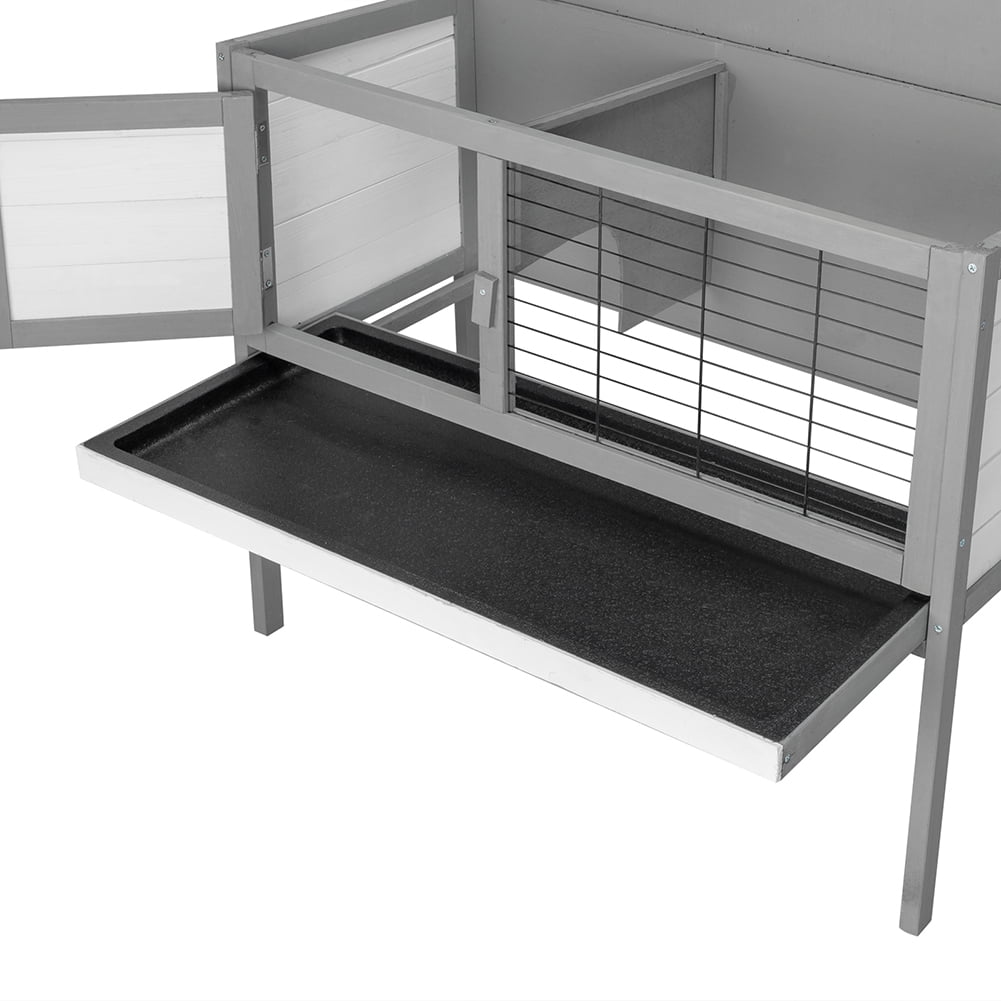 Kadyn Chicken Coop,Wooden Rabbit Hutch, Pet Cage Shelter Hen House with Waterproof Roof, Run for Rabbit, Chicken and Other Small Animals Outdoor Backyard Garden (36inch,Single Layer,Gray ) Kadyn Chicken Coop,Wooden Rabbit Hutch, Pet Cage Shelter Hen House with Waterproof Roof, Run for Rabbit, Chicken and Other Small Animals Outdoor Backyard Garden (36inch,Single Layer,Gray )