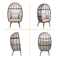 thumbnail image 5 of MeetLeisure Outdoor / Indoor Egg Chair with Ottoman & Cushions,Beige, 5 of 7