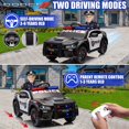 Dodge Charger 12V Kids Ride-On Police Car with Remote Control, LED