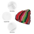 thumbnail image 3 of Gaeub Mexican Serape Blanket Stripes Print Unisex Knitted Hat,Warm Winter Beanie,Unisex Fashion Knit Cuffed Cap,Ski Hat for Men and Women, 3 of 6