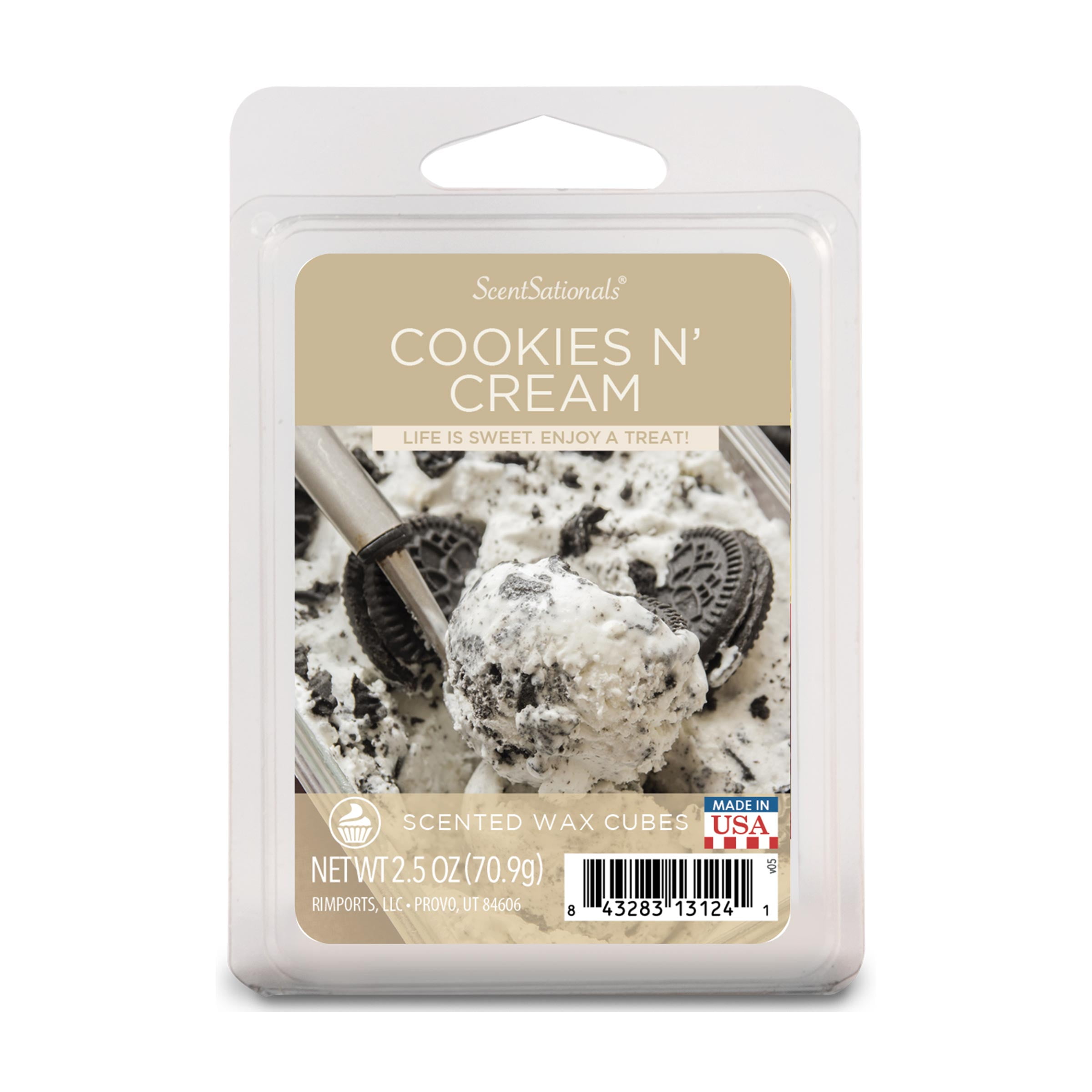 kwaadaardig Bekentenis beweeglijkheid Cookies N' Cream Scented Wax Melts, ScentSationals, 2.5 oz (1-Pack) -  Walmart.com
