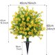 thumbnail image 3 of Qazbgdl - Planta Artificial Verde para Jardín | Decoración Primavera-Verano | 60 Cm de Altura para Patio | Incluye 1 Inserto de Plástico para El Suelo, 3 of 6