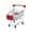 Red 4O8, variant on Staron under $5 Children Mini Shopping Cart Toy, Stainless Steel Supermarket Cart with 4 Wheels, Kids Role Play Toy