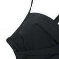 thumbnail image 2 of Gubotare Swimsuit Women Monokini Women Suit Bathing Swimsuit High Waist Up Wrap Swimwear Push Swimwears,Black S, 2 of 5