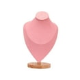 thumbnail image 2 of Jewelry Display Mannequin Bust Necklace Stand Pink for Show Jewelry Showcase 25x17x10.5cm, 2 of 8