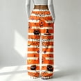 thumbnail image 4 of Women's Halloween Pajama Pants, Halloween Sweatpants Funny Pumpkin Print Wide Leg Harem Lounge Pants with Drawstring Elastic Waist Pajama Bottoms Sleepwear Matching Pajamas Halloween Christmas Gifts, 4 of 6