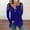 Blue#382, variant on Womens Tops Lady's Tops V Neck Hollow Sleeve Rhinestone Solid Blouse Tunic T-Shirt Womens Tops Dressy Casual