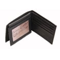 thumbnail image 2 of Mens Bifold Wallet Genuine Leather Flap Up Double Stitching 12 Card Slots 1 ID, 2 of 4