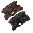 thumbnail image 1 of Water Crystal Sphere Holders Wood Egg Stand for Display 2Pcs, 1 of 5