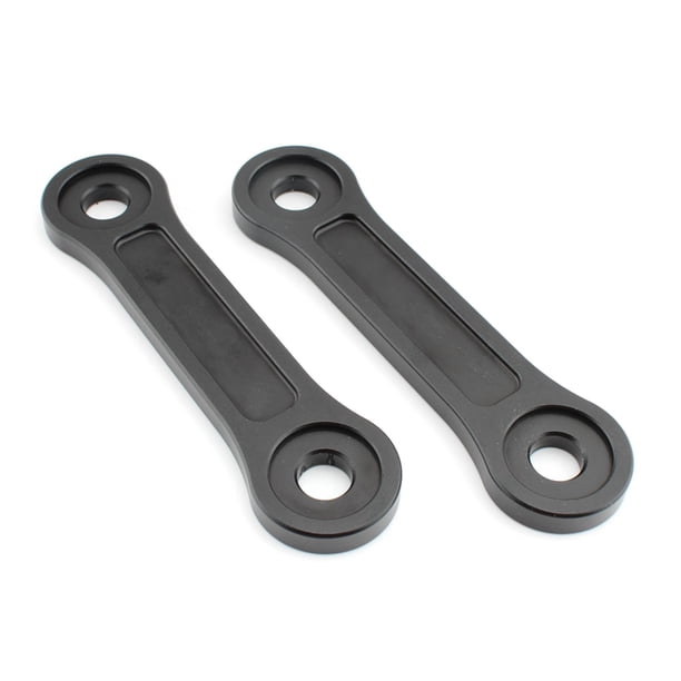 de eslabones para bajar motocicletas, 2 piezas, eslabones de huesos de perro, eslabón suspendido, negro, resistente, reemplaza 20mm para Tiger1200 shamjiam enlaces de descenso de motocicletas