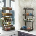 thumbnail image 5 of Fuleadture 4 Tiers Spice Rack Organizer for Cabinet in Home-Bronze, 5 of 7