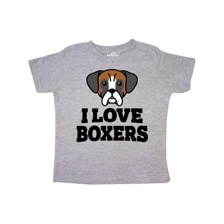 

Inktastic I Love Boxers Gift Toddler Boy or Toddler Girl T-Shirt