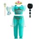 thumbnail image 1 of Disney Girls Princess Jasmine vestido de fiesta para niños disfraz Cosplay Aladdin Agic lámpara Top + Pantalones cumpleaños Halloween ropa Set7-8T (etiqueta 140) Gao Jinjia LED, 1 of 2