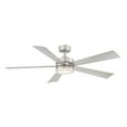 Modern Forms Wynd 60in Indoor/Outdoor Smart Ceiling Fan, Stainless ...