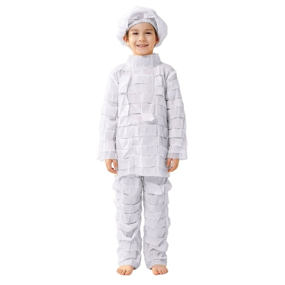 Toddler Boys Girls 2 Piece Outfits Long Sleeve Kids Mummy Wrap Style Halloween Party Clothes Sets Suit Dress Up Play Casual Set for Roleplay Funny Outfits