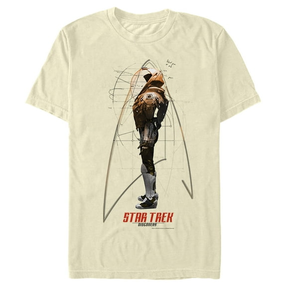Men's Star Trek: Discovery Michael Burnham Suit  Graphic Tee Beige Small