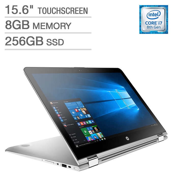 HP Envy x360 2-in-1 Laptop: Core i7-8550U, 15.6" Full HD Touch Display, 256GB SSD, 8GB RAM